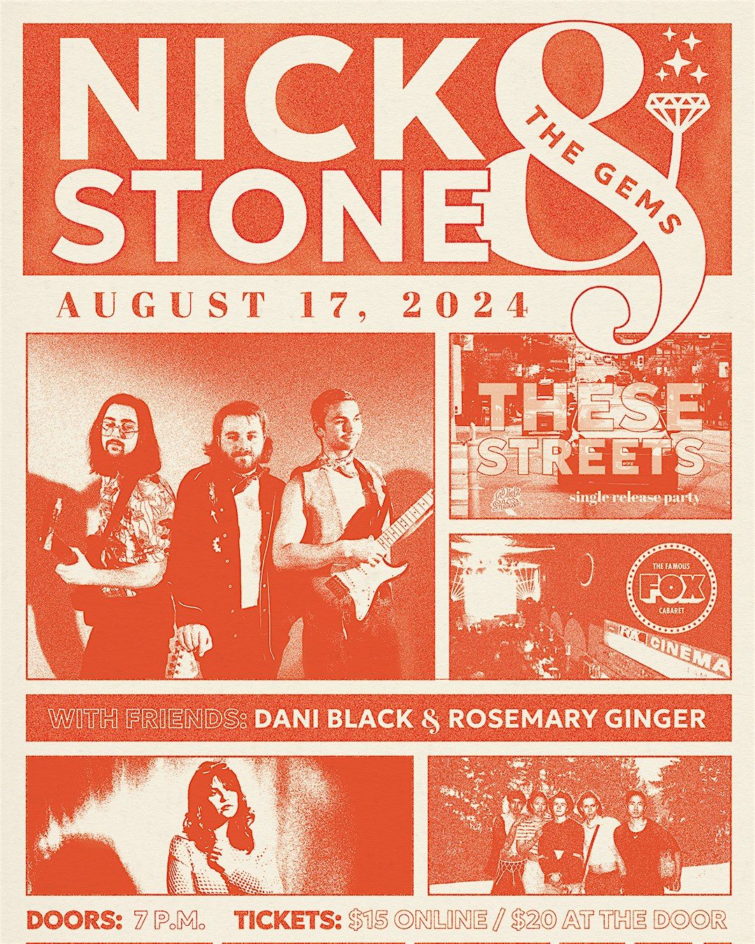 Nick Stone & The Gems W\/ Rosemary Ginger and Dani Black