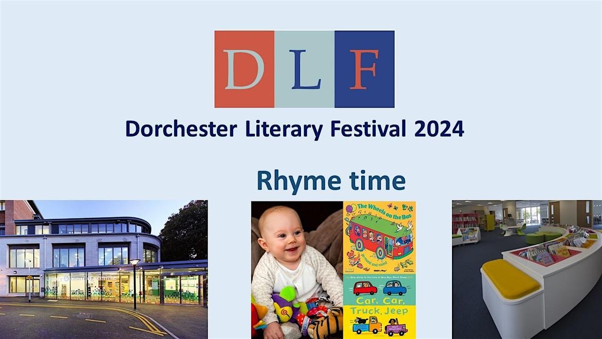 Rhyme time as part of Dorchester Literary Festival 2024