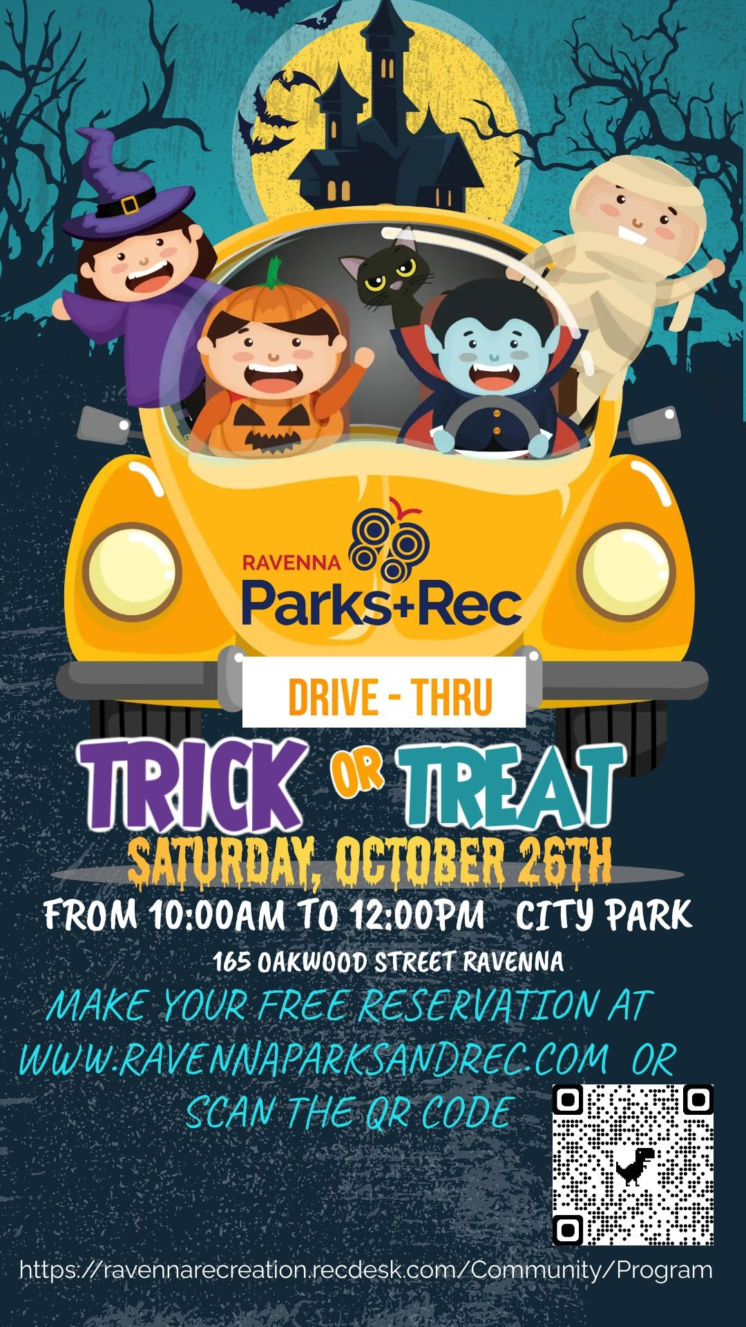 Ravenna Parks & Rec Trick or Treat Drive Through