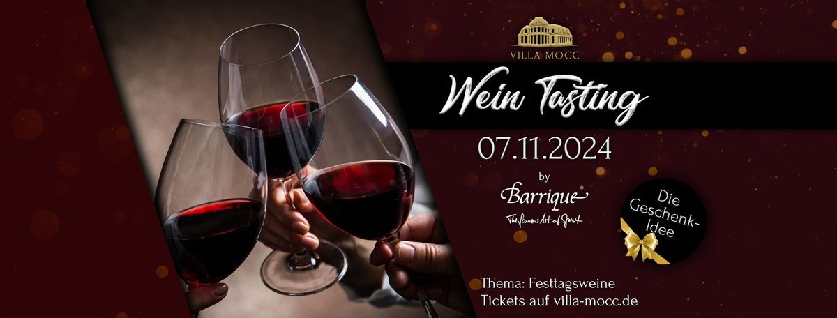 Wein Tasting - "Festtagsweine"