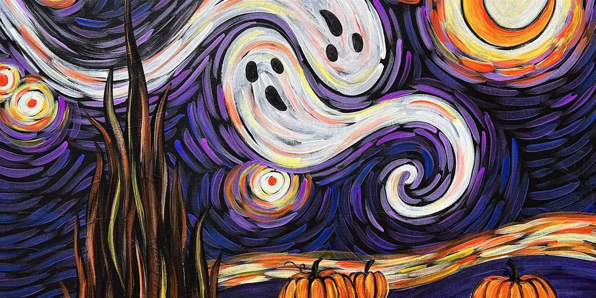 Van Gogh\u2019s Starry Night - Halloween II - Paint and Sip by Classpop!\u2122