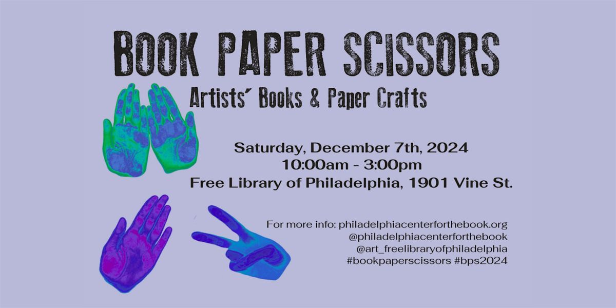 Book, Paper, Scissors Vendor Tables