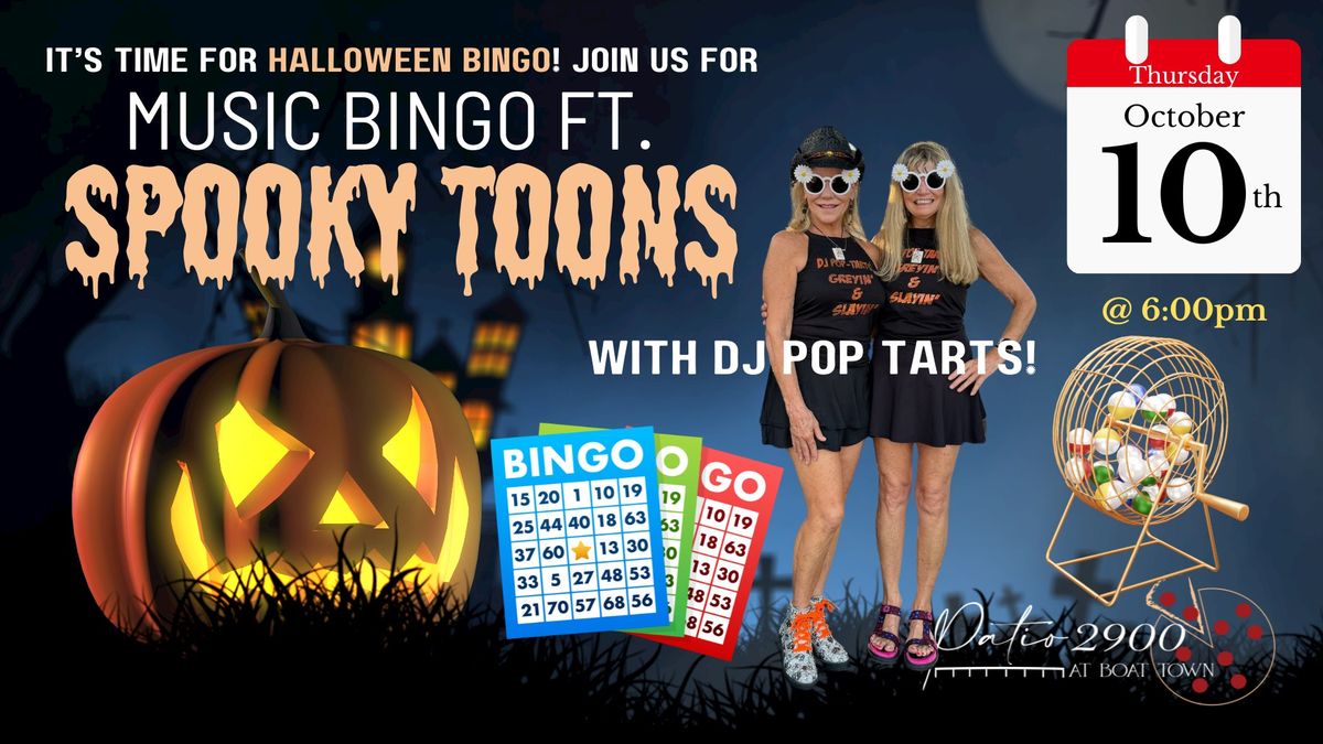 Spooky Toons Music Bingo w\/ DJ Pop Tarts!