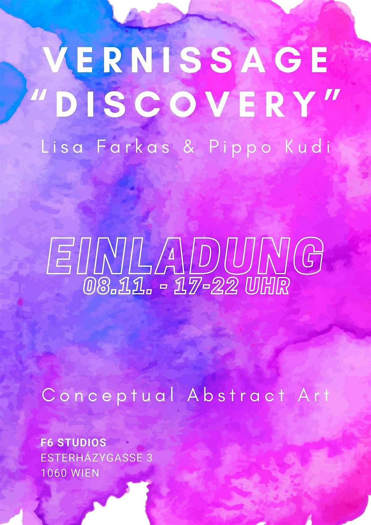 Vernissage "Discovery: Stories in Abstraction"  - Lisa Farkas & Pippo Kudi