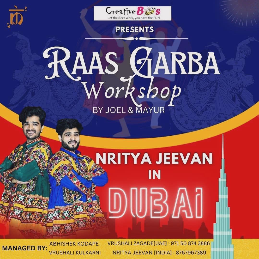 Nritya Jeevan's Dubai Debut: Garba Workshop