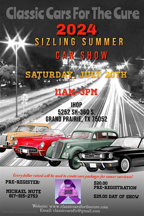 Classic Cars For The Cure - Sizzling Summer Car Show