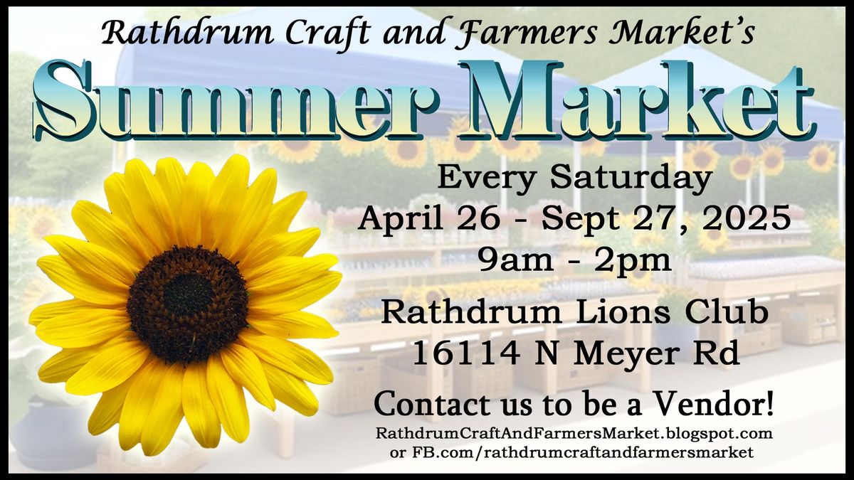 Summer Market - (Rathdrum Craft and Farmers Market)