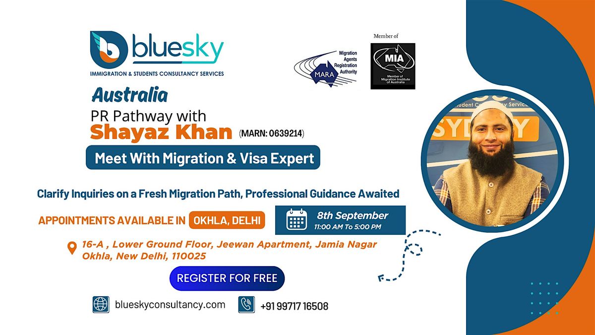 Australia PR Pathway with Shayaz Khan in Okhla, Delhi