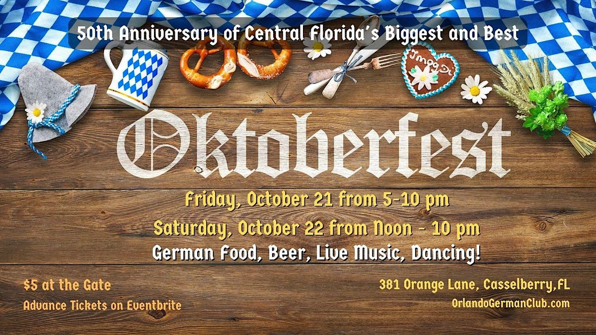 OKTOBERFEST 2022, German American Society of Central Florida