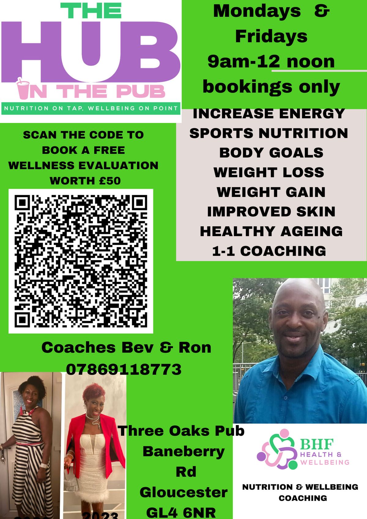 The hub in the pub- Nutrition on tap wellbeing on point