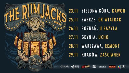 The Rumjacks + Molly Malone's + Pull The Wire | Warszawa, 28.11.2021