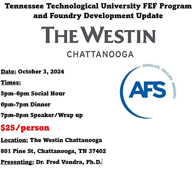 Tennessee Technological University FEF Program and Foundry Development