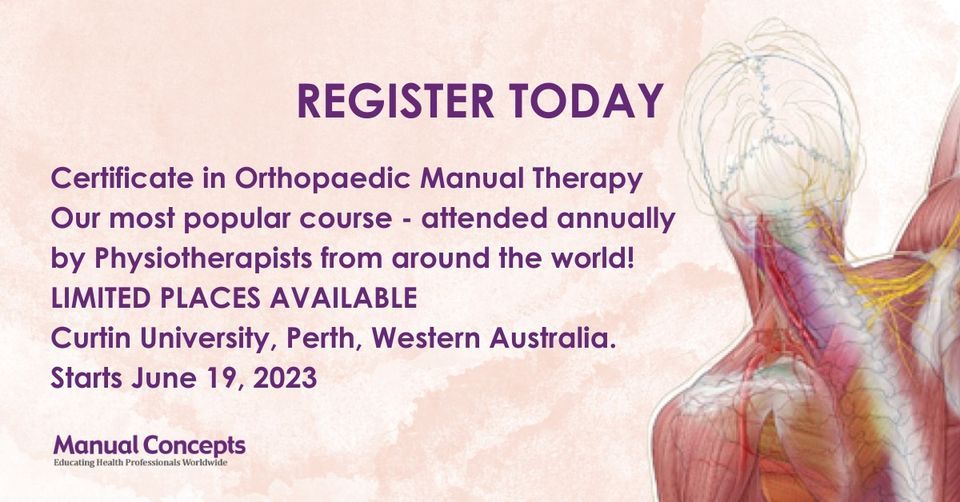 Certificate in Orthopaedic Manual Therapy - Perth, Western Australia