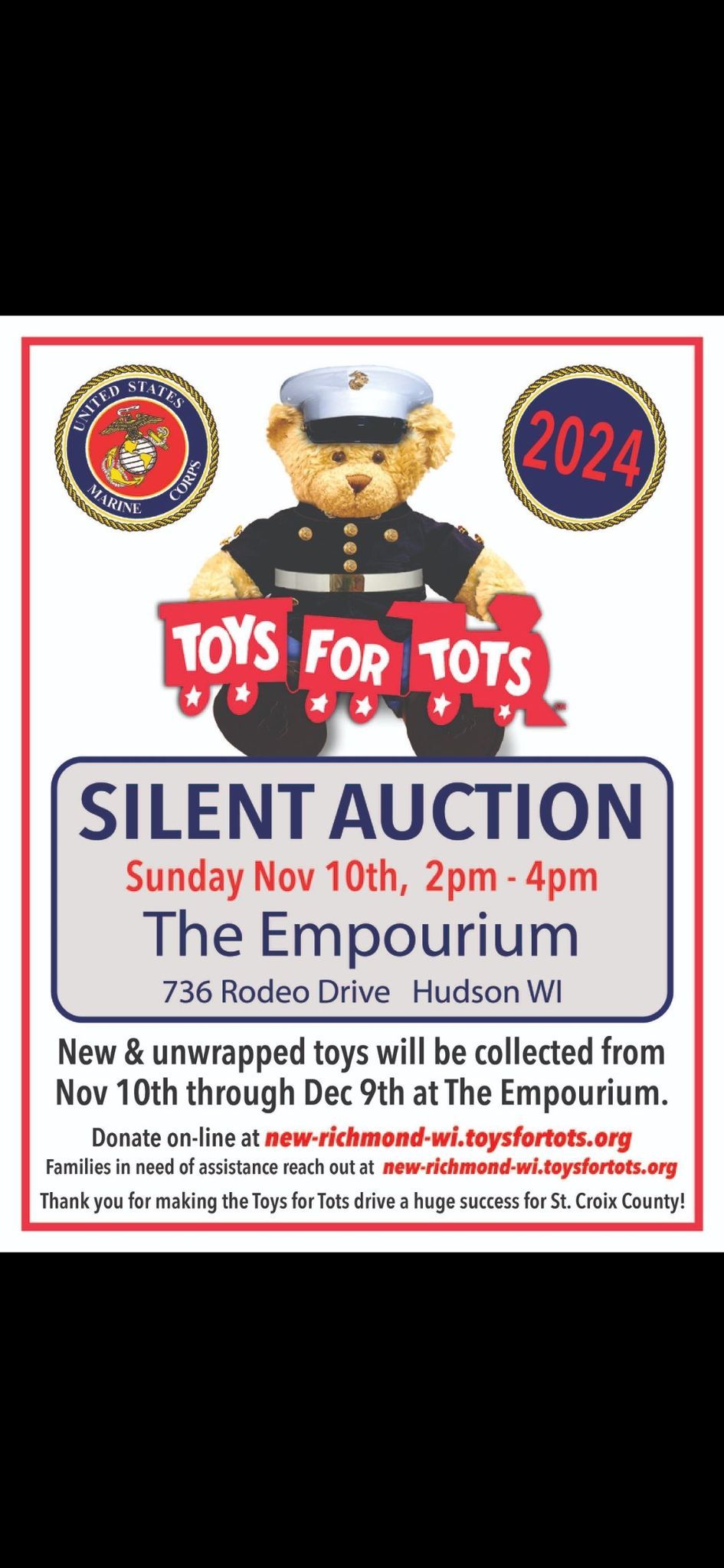 Toys for Tots Silent Auction 