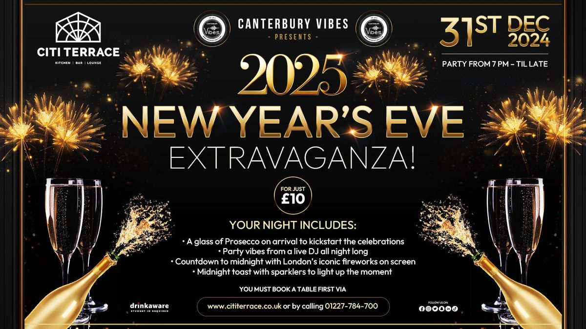 NYE PARTY CANTERBURY @ CITI TERRACE