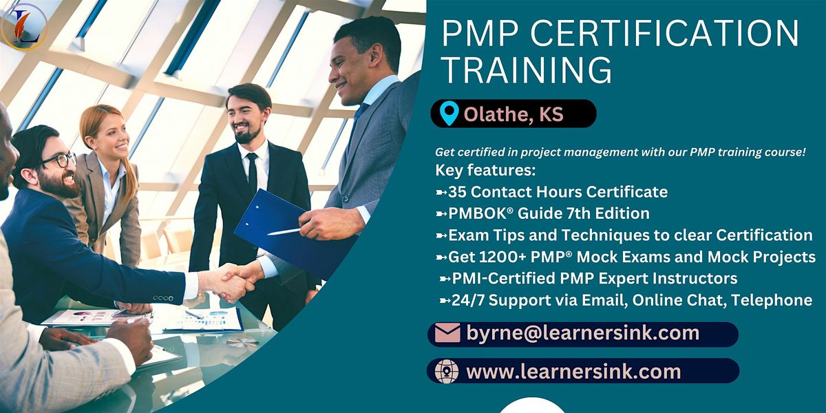 Confirmed 4 Day PMP Bootcamp In Olathe, KS