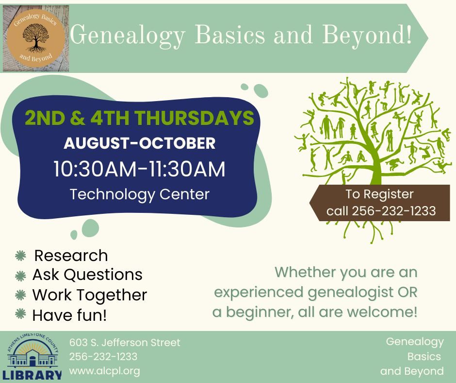 Genealogy Basics and Beyond!