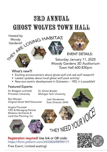 3rd Annual Ghost Wolves Town Hall