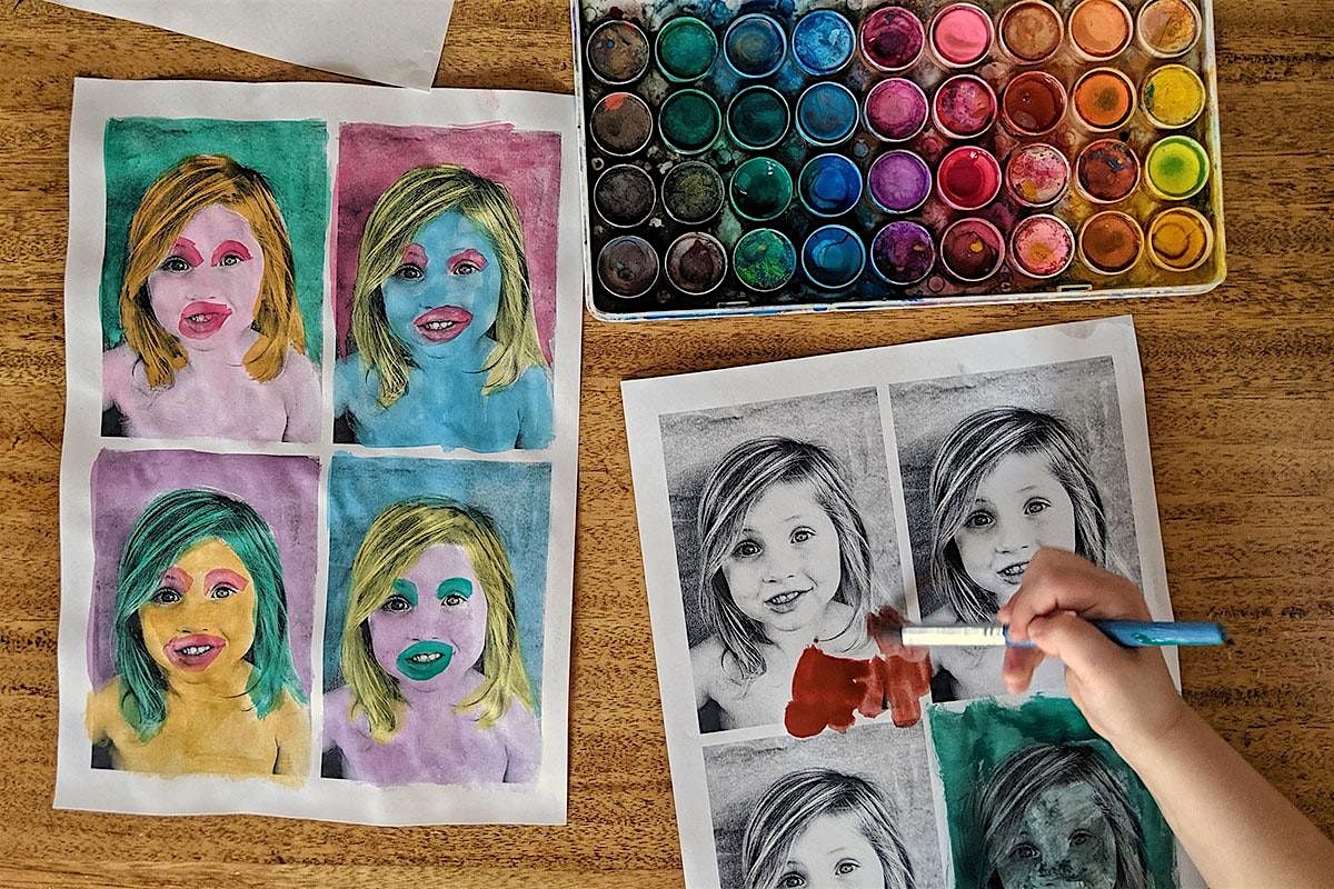 Create a Pop Art Self-Portrait @Mudgee (4-13 years)- Spring Holidays 2024