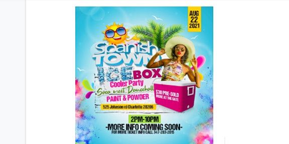 Spanish Town Ice Box Cooler Party: Soca meet Dancehall