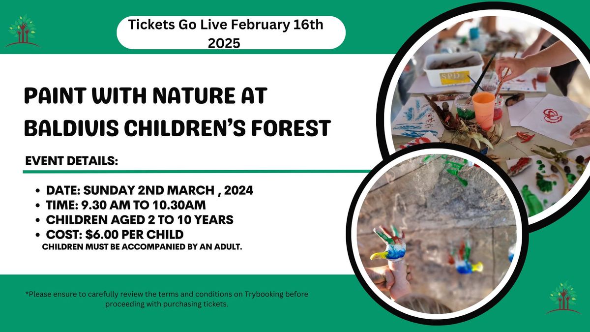 Paint With Nature At Baldivis Children's Forest 