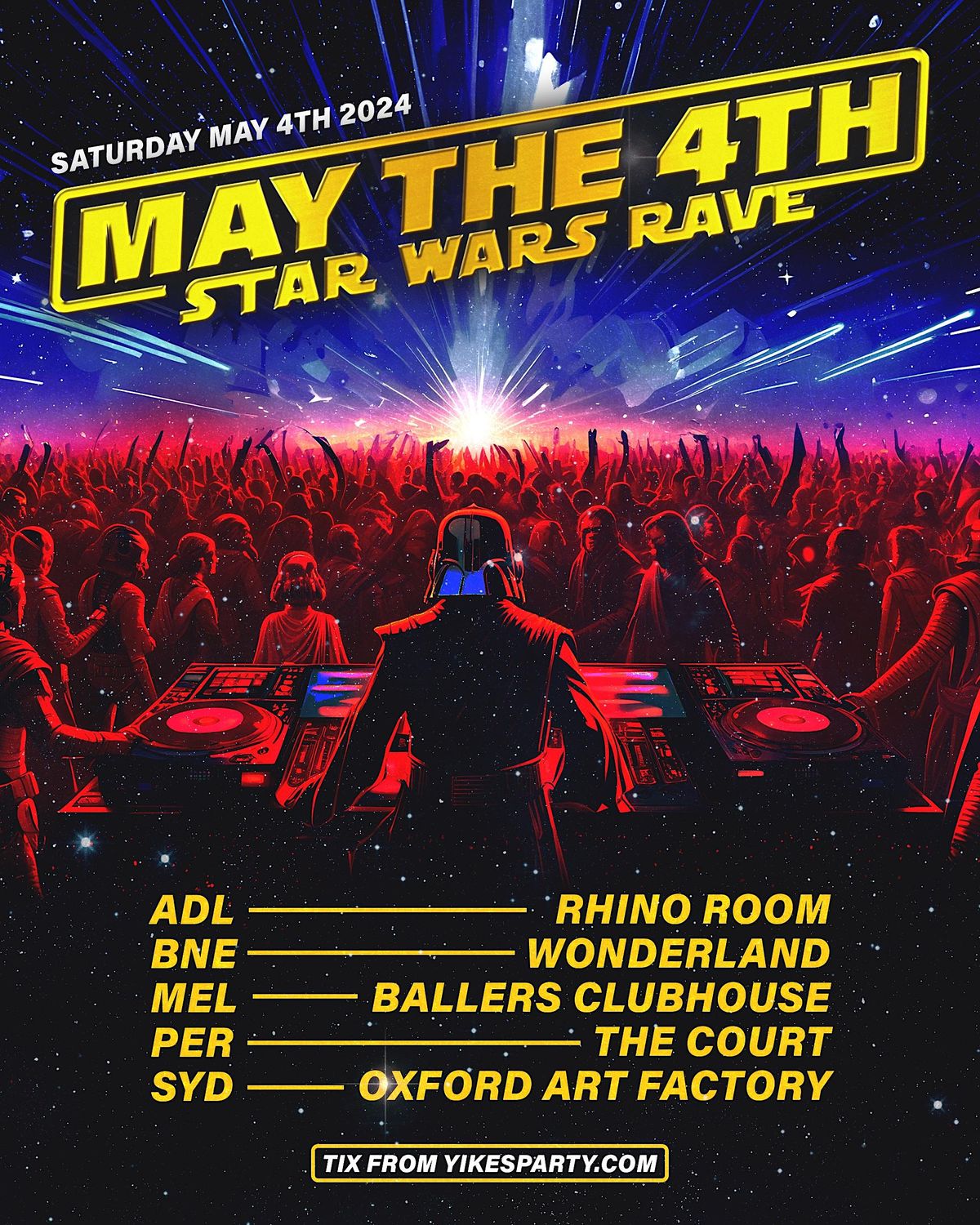 May the 4th - Star Wars Rave Adelaide