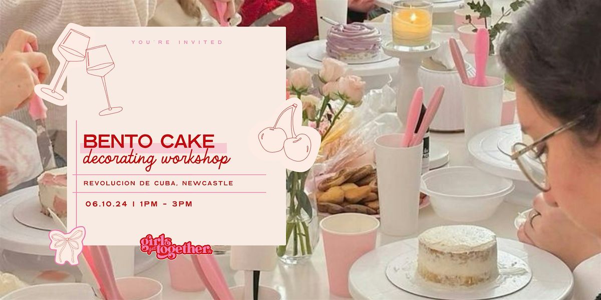 bento cake decorating workshop: girls get together x beth bakes newcastle