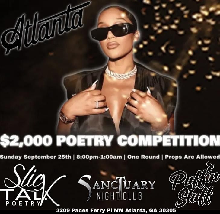 $2,000 Poetry Competition Hosted By @IamTheQulture & Slick Talk Poetry LLC