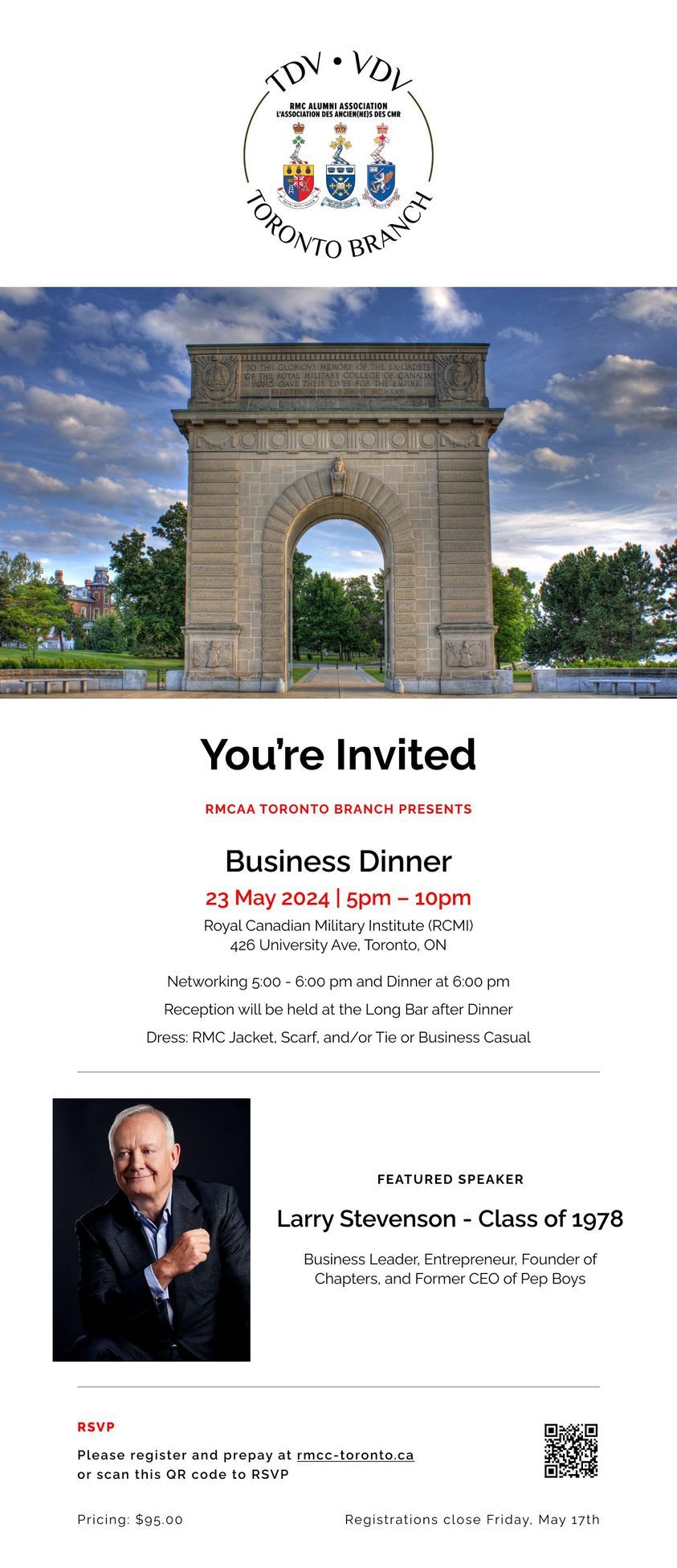 RMC Toronto Branch Business Dinner