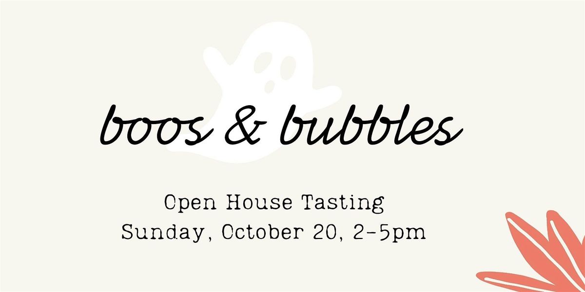 Boos & Bubbles Tasting