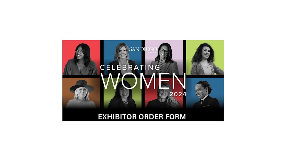 SDM Celebrating Women  2024 Exhibitor Order Form