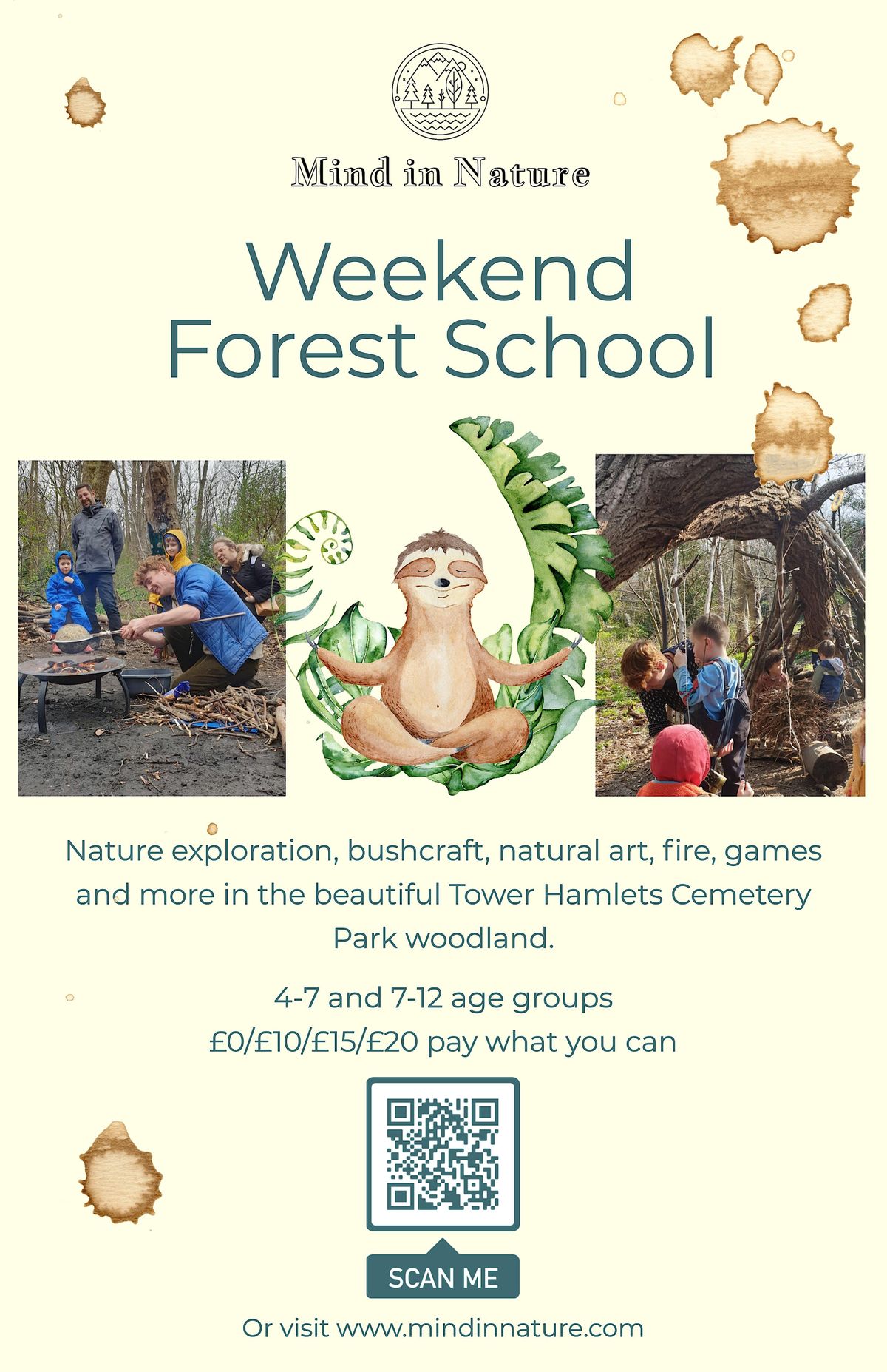 Sunday Forest School - Tower Hamlets (4-7 years, adults come free)