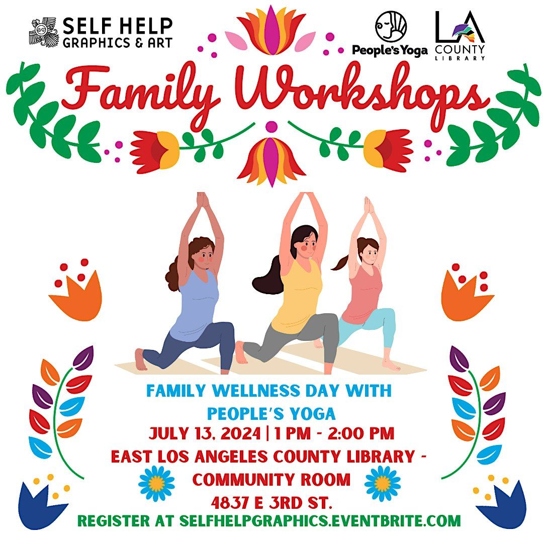Family Wellness Day with People's Yoga at East LA County Library