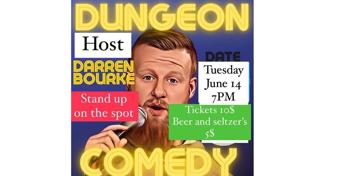 Stand up on the Spot at the Dungeon. Improvised riffing comedy show