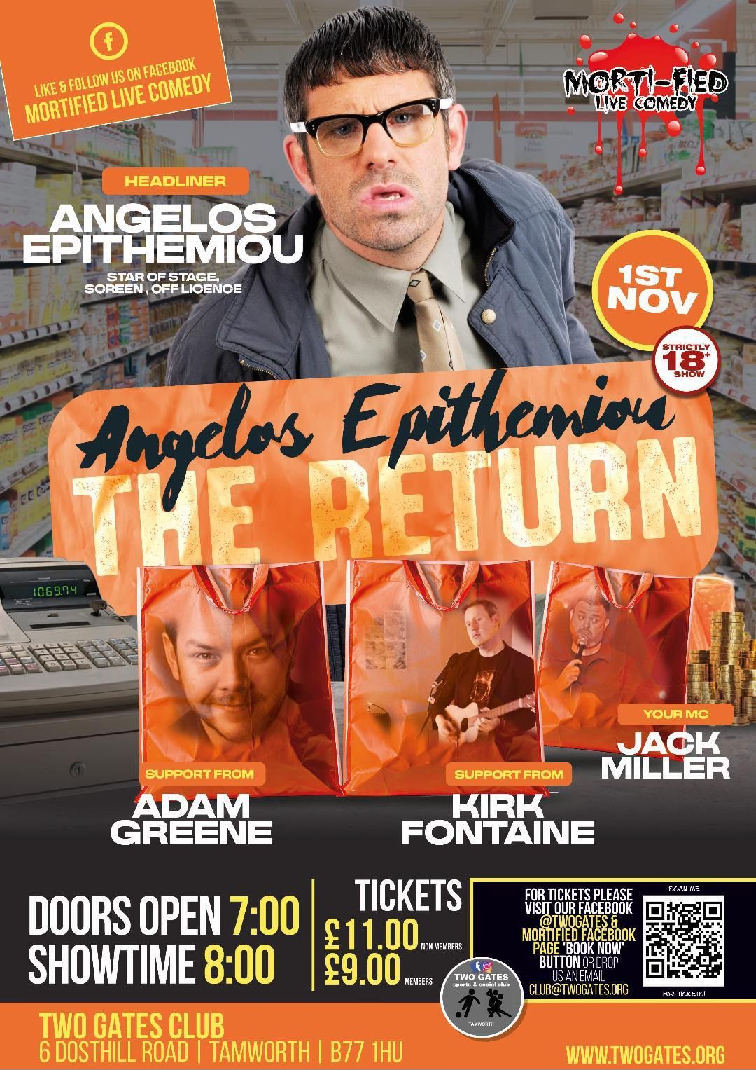 Mortified Live Comedy - Angelos Epithemiou Returns