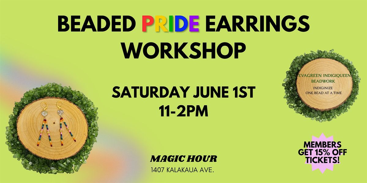 Beaded Pride Earrings Workshop