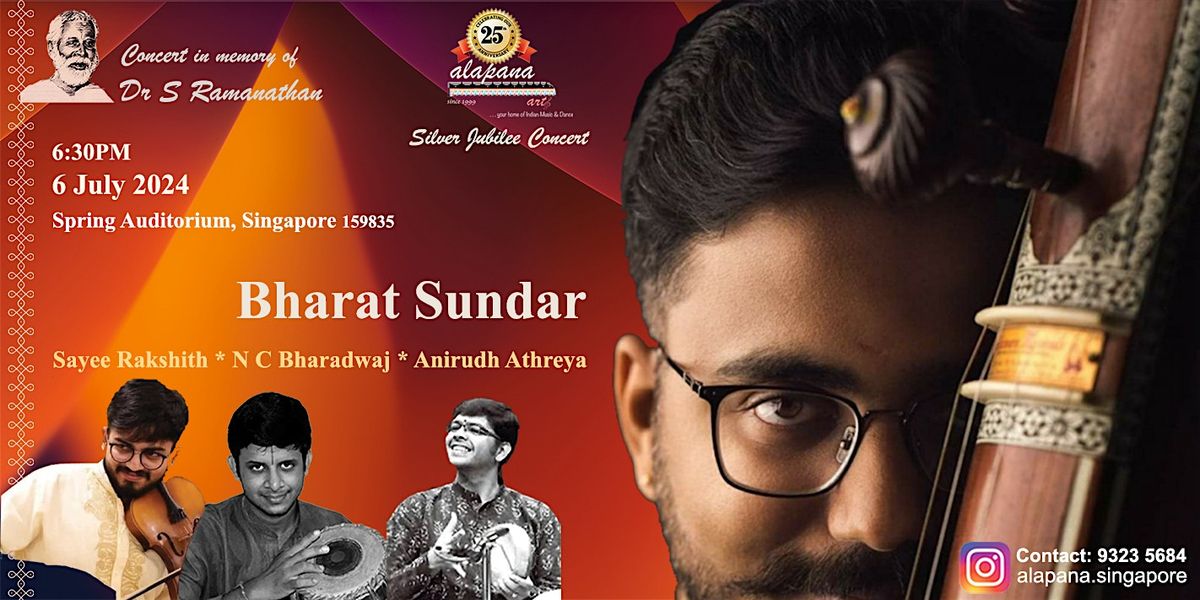 Bharat Sundar, a Carnatic  Vocal music concert in memory of Dr S Ramanathan