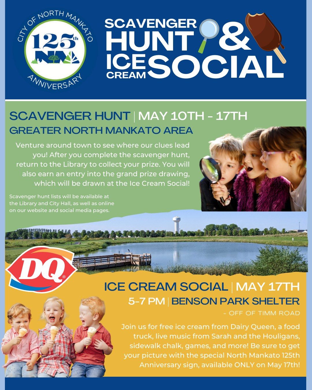 125th Anniversary Event: Scavenger Hunt & Ice Cream Social