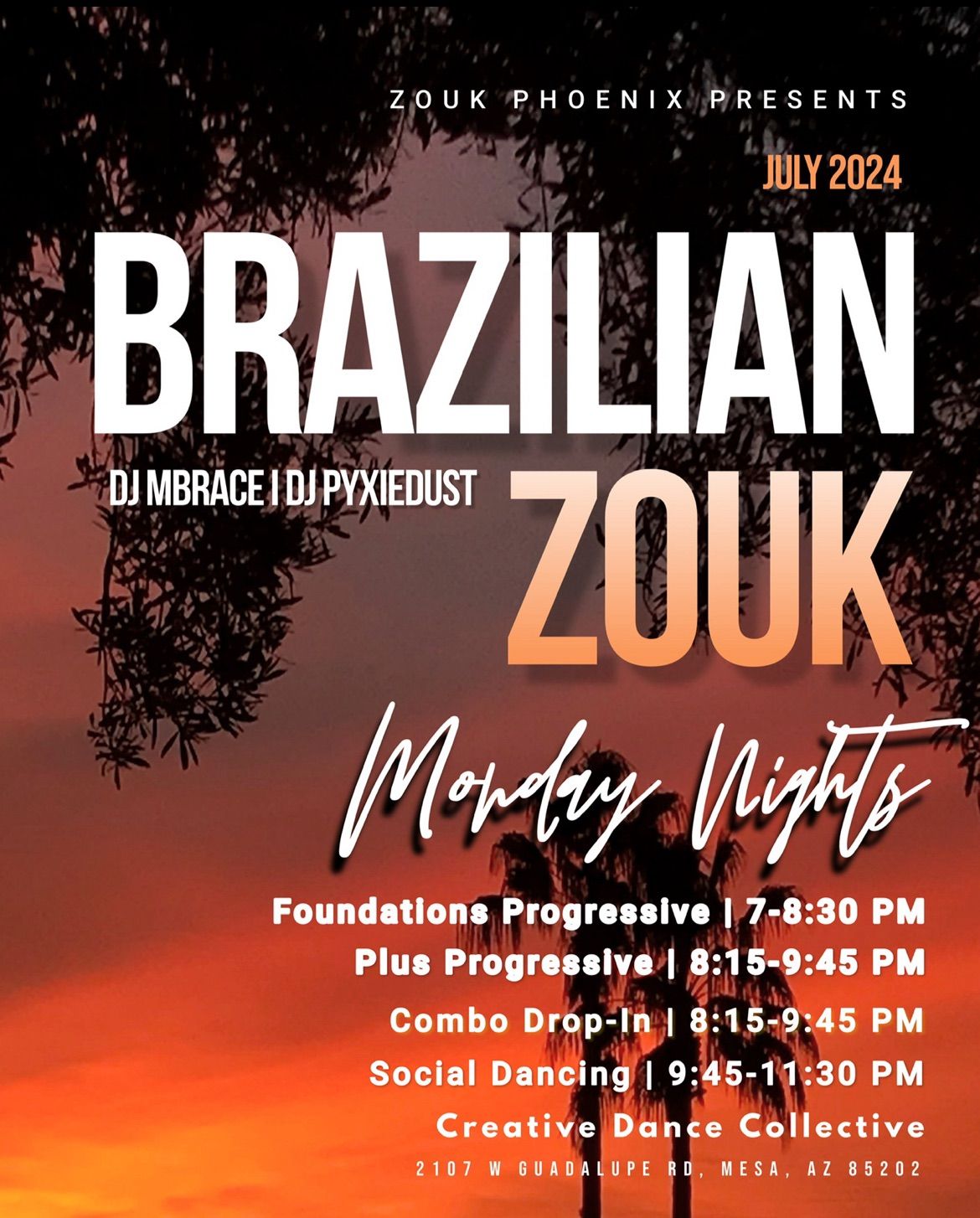 Monday Night Brazilian Zouk in July
