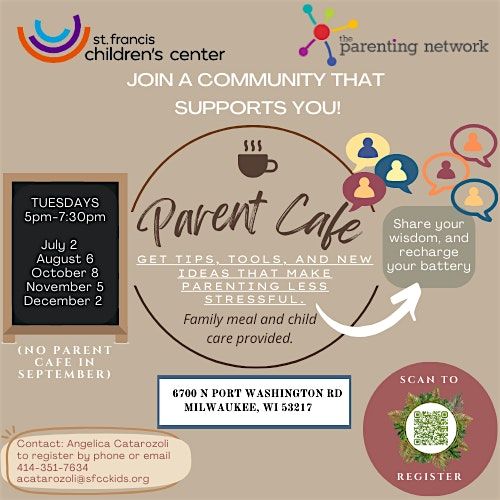 Parent Cafe: Hosted by The Parent Network