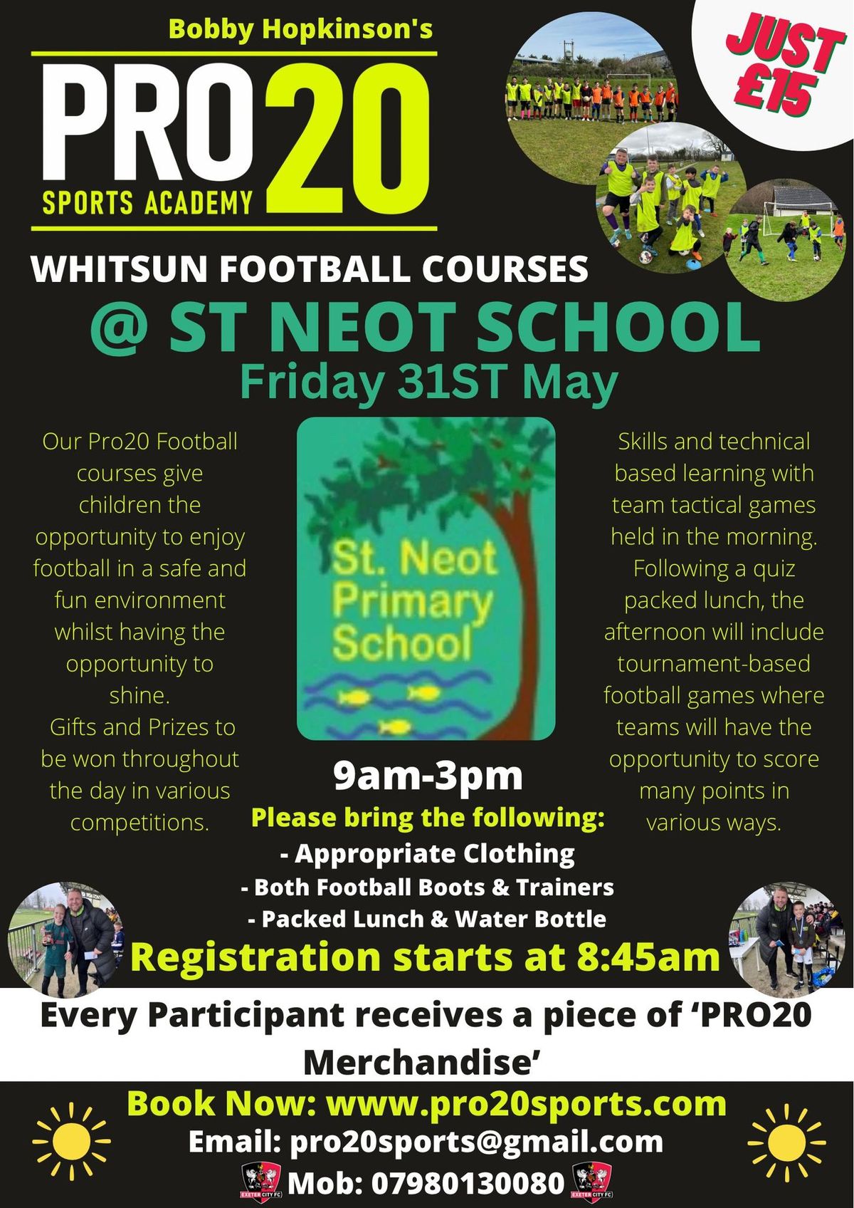 Pro20 Whitsun Football Course at St Neot Primary School