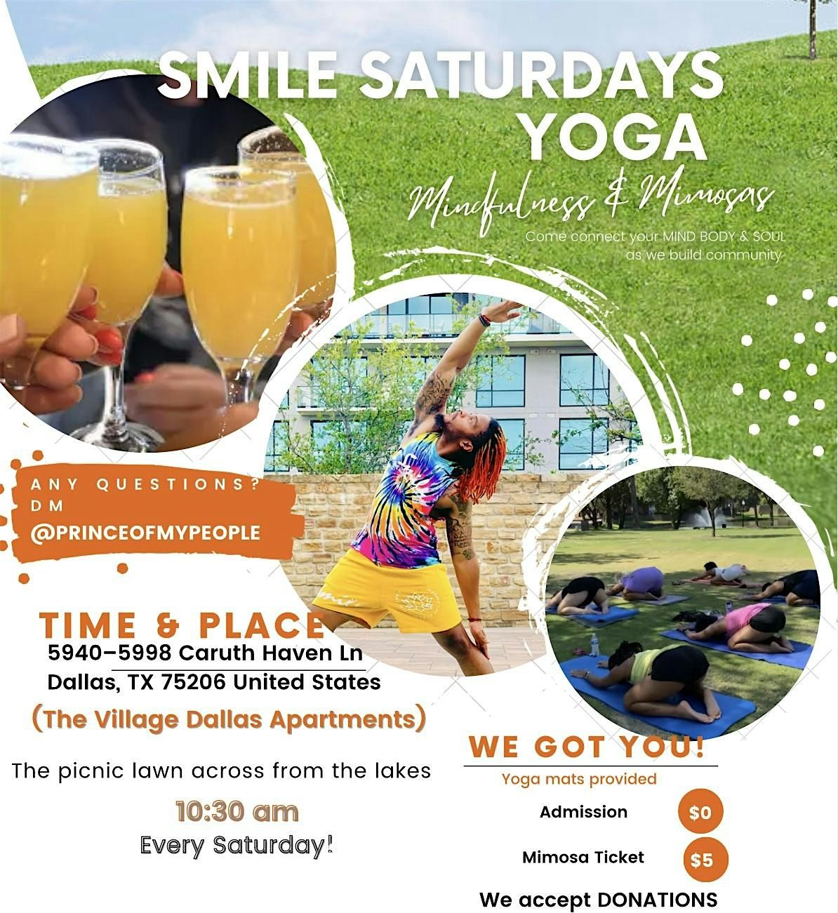 SMILE Saturdays Yoga: Mindfulness & Mimosas