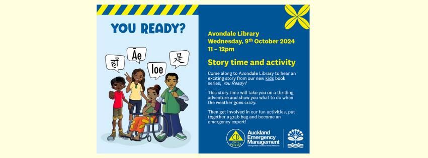 Are You Ready? Storytime with Auckland Emergency Management (AEM)