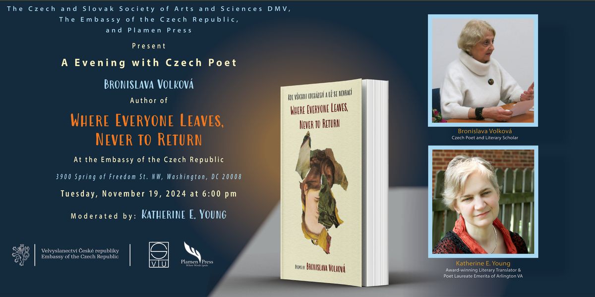 An Evening with Czech Poet Bronislava Volkov\u00e1