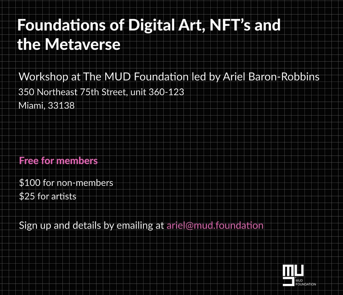 Foundations of Digital Art, NFT's and the Metaverse