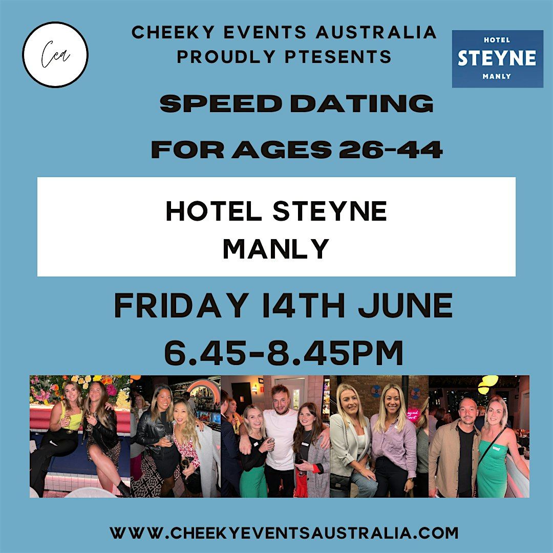 Sydney speed dating in Manly for ages 26-44-Cheeky Events Australia
