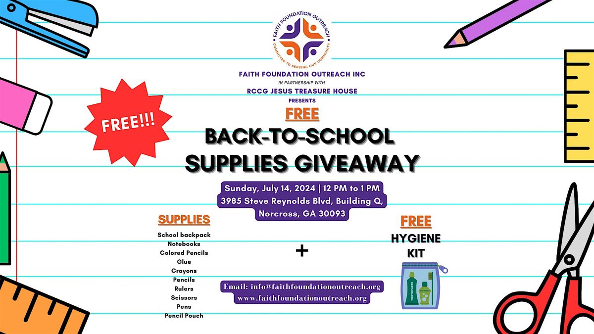 Back-To-School Supplies Giveaway!
