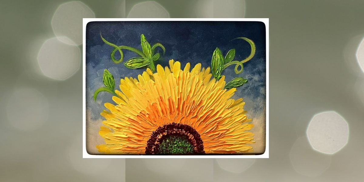 Vibrant Sunflower \u2013 3D Art