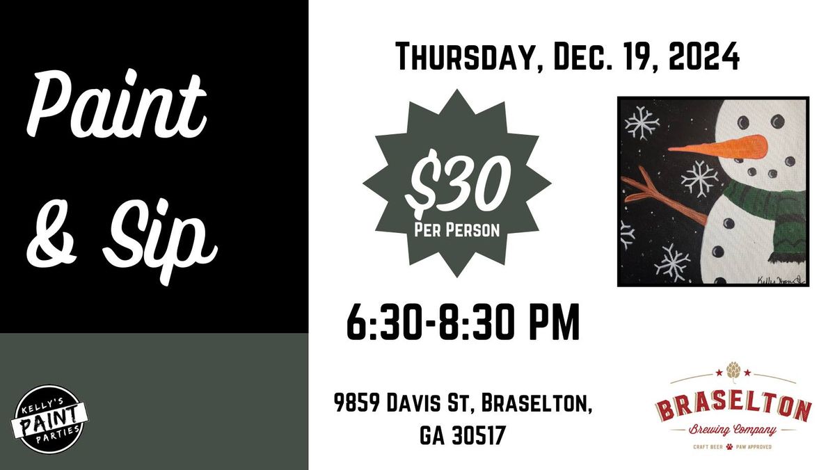 Paint & Sip at Braselton Brewing Co (12\/19)