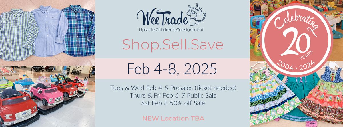 WeeTRADE Pop Up Children's Upscale Consignment Event